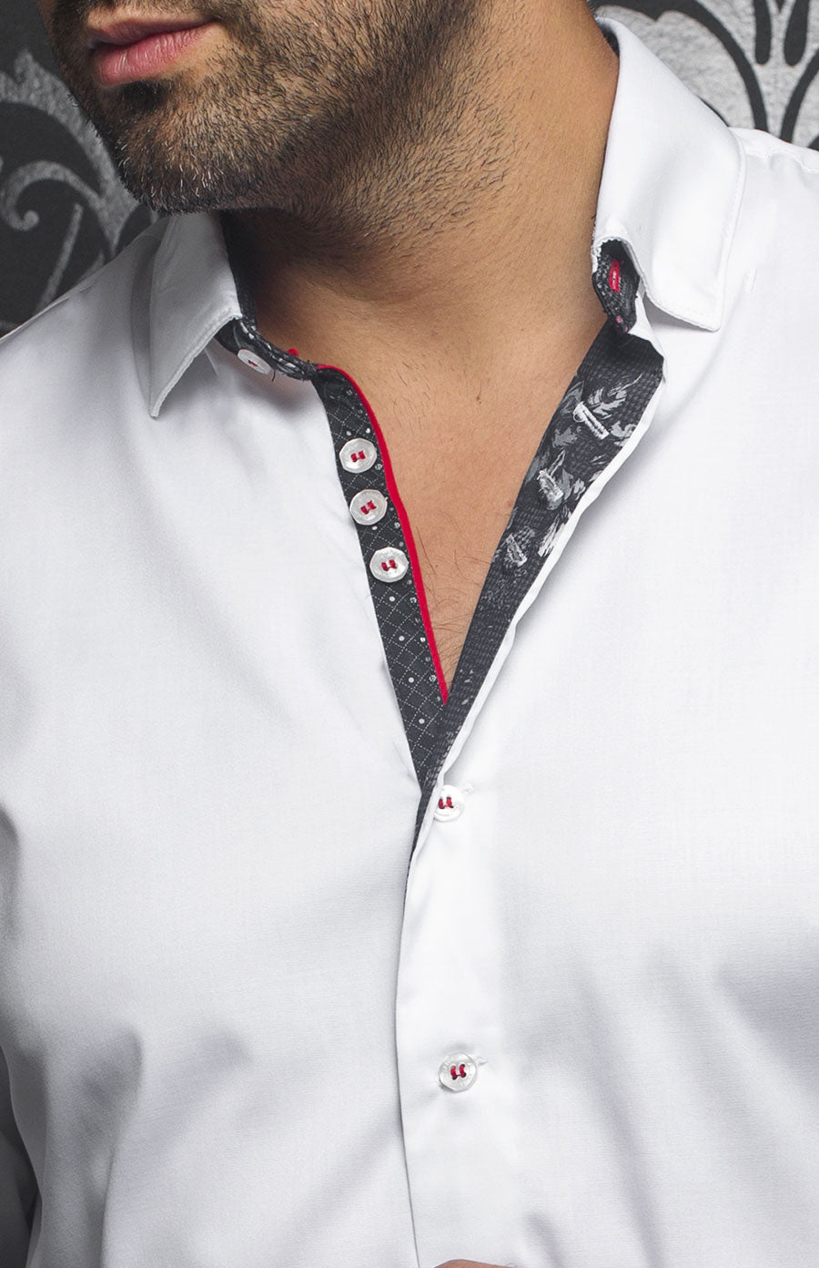 CHEMISE  | MC QUEEN, White / Black