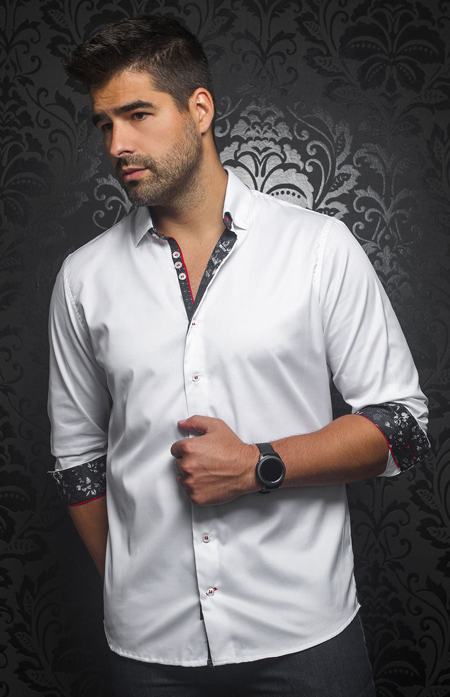 CHEMISE  | MC QUEEN, White / Black