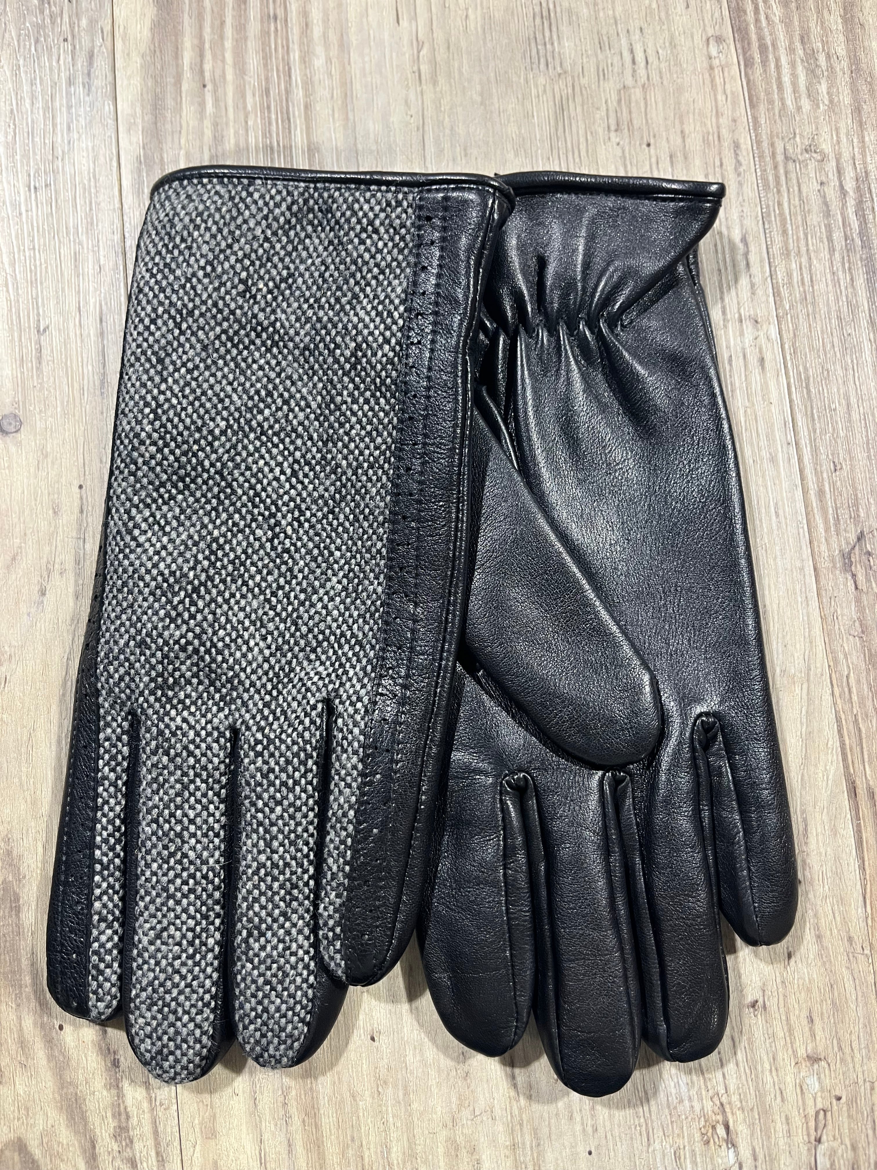 Gants en cuir et laine - Femmes - La Braderie de Mode Québécoise en Ligne