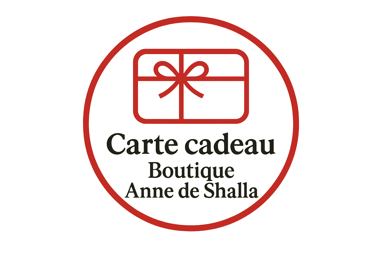 Logo Carte cadeau Boutique Anne de Shalla