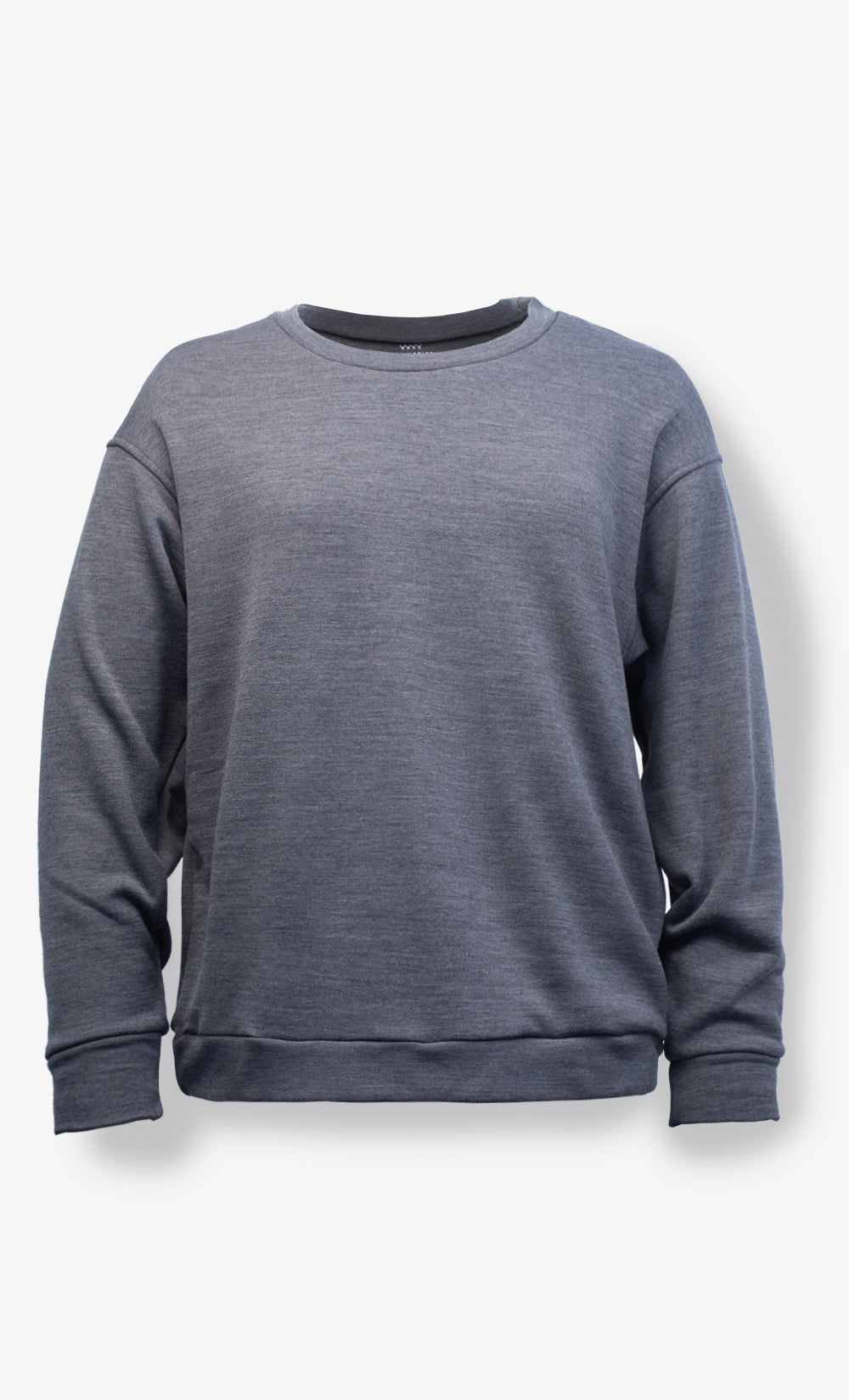 Manche longue Mérinos ouaté Gris