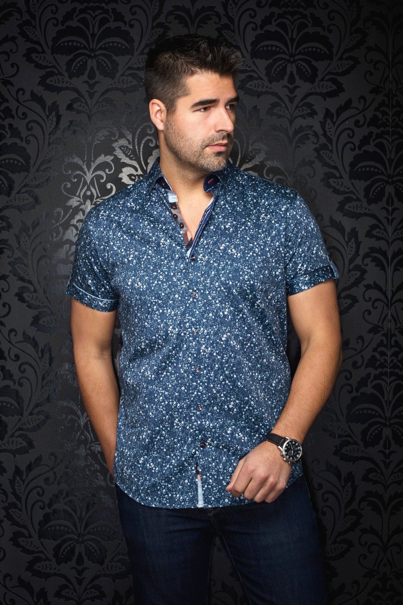 Manches Courtes | ALFIERI, Navy