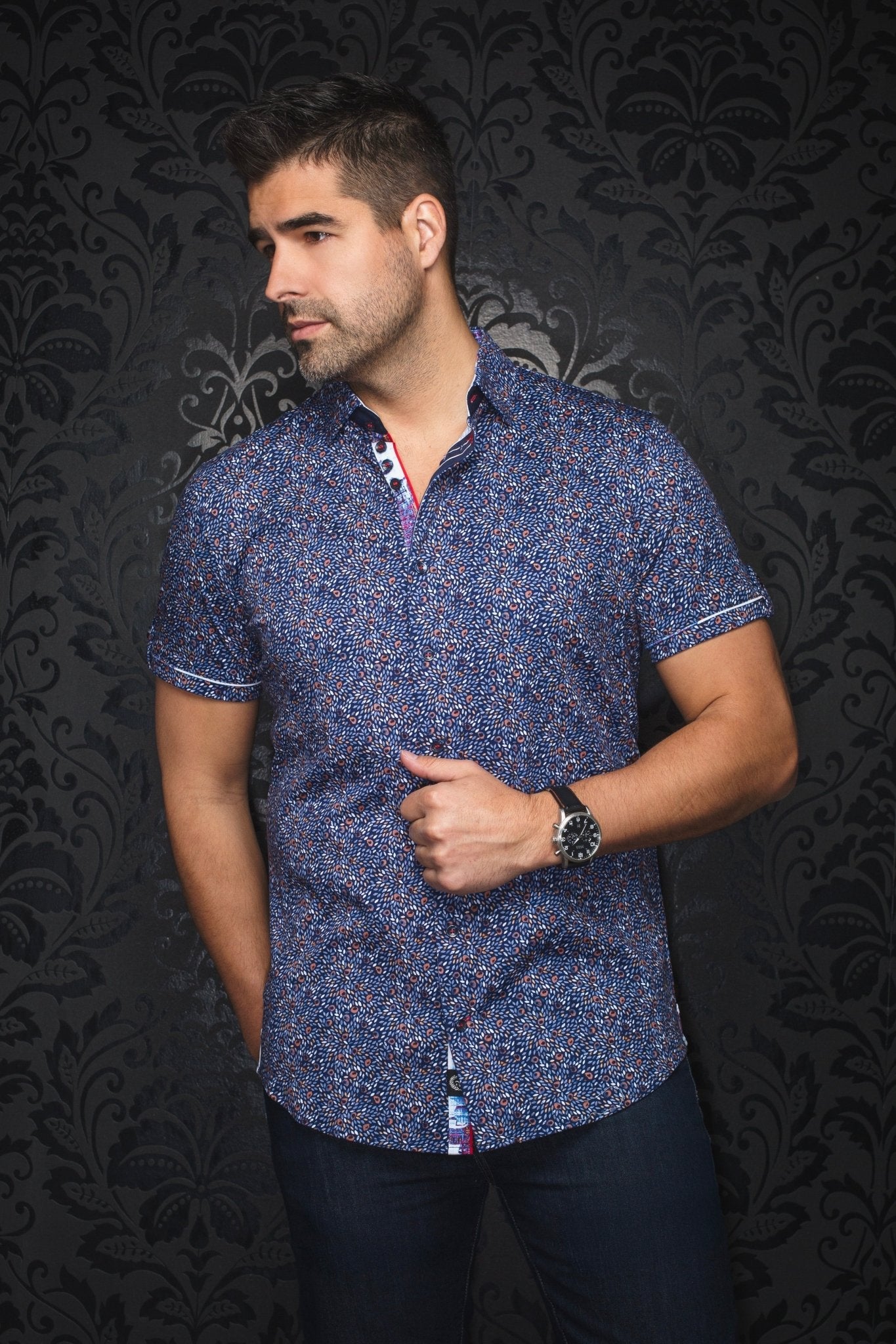 MANCHES COURTES EXTENSIBLE | ELTON, Navy