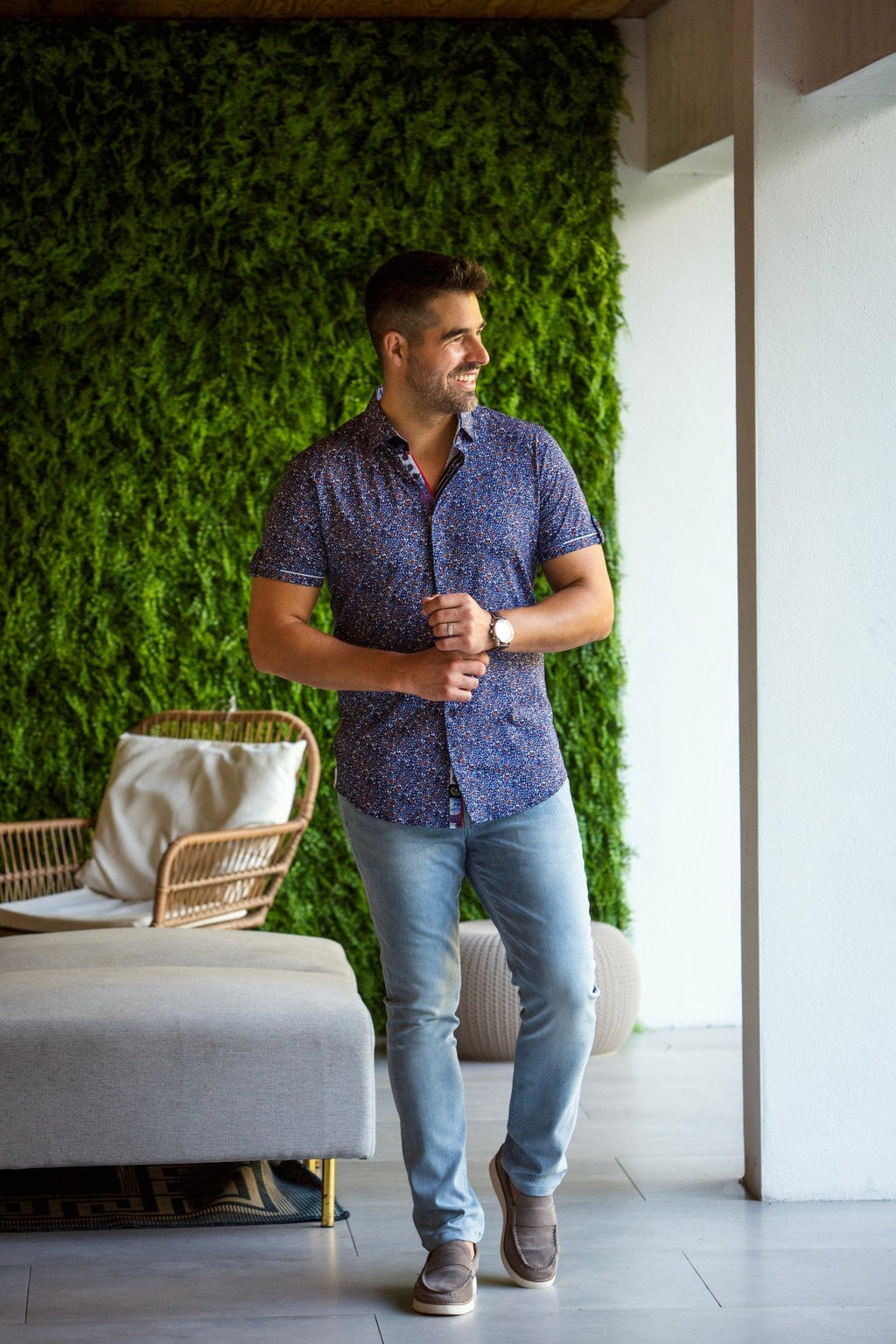 MANCHES COURTES EXTENSIBLE | ELTON, Navy