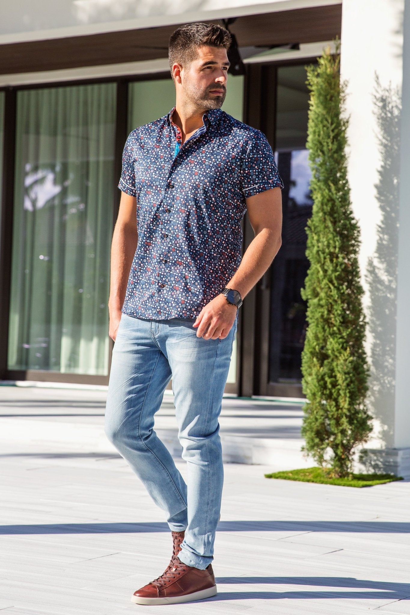 Manches Courtes | SPIRO, Navy