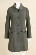 Manteau long par Luc Fontaine - La Braderie de Mode Québécoise en Ligne