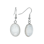 Mother Of Pearl Oval Drop Earrings - La Braderie de Mode Québécoise en Ligne