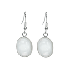Mother Of Pearl Oval Drop Earrings - La Braderie de Mode Québécoise en Ligne