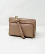 Petit sac à main - portefeuille en Cuir véritable, CARMEN par Annick - Levesque - La Braderie de Mode Québécoise en Ligne