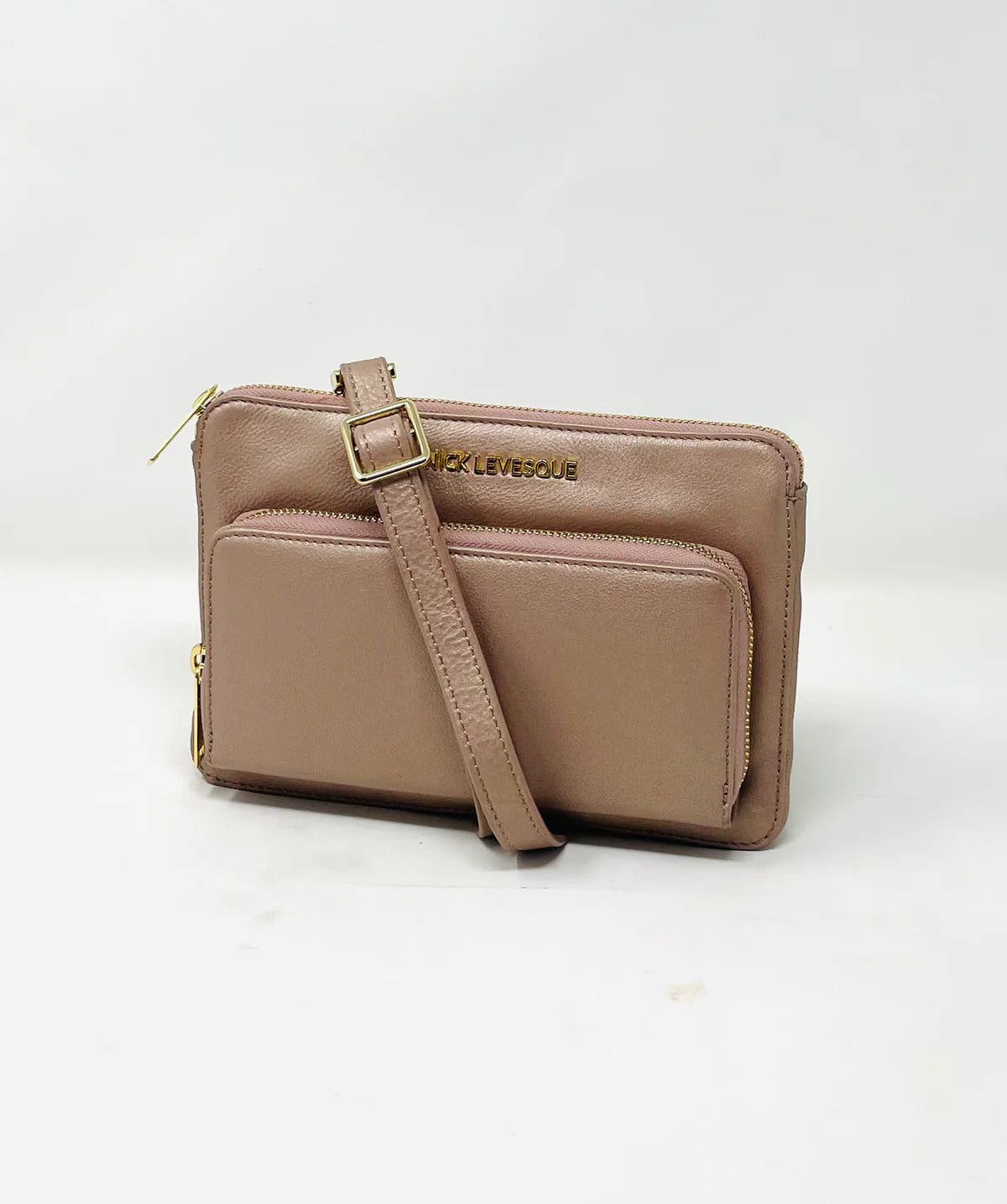 Petit sac à main - portefeuille en Cuir véritable, CARMEN par Annick - Levesque - La Braderie de Mode Québécoise en Ligne