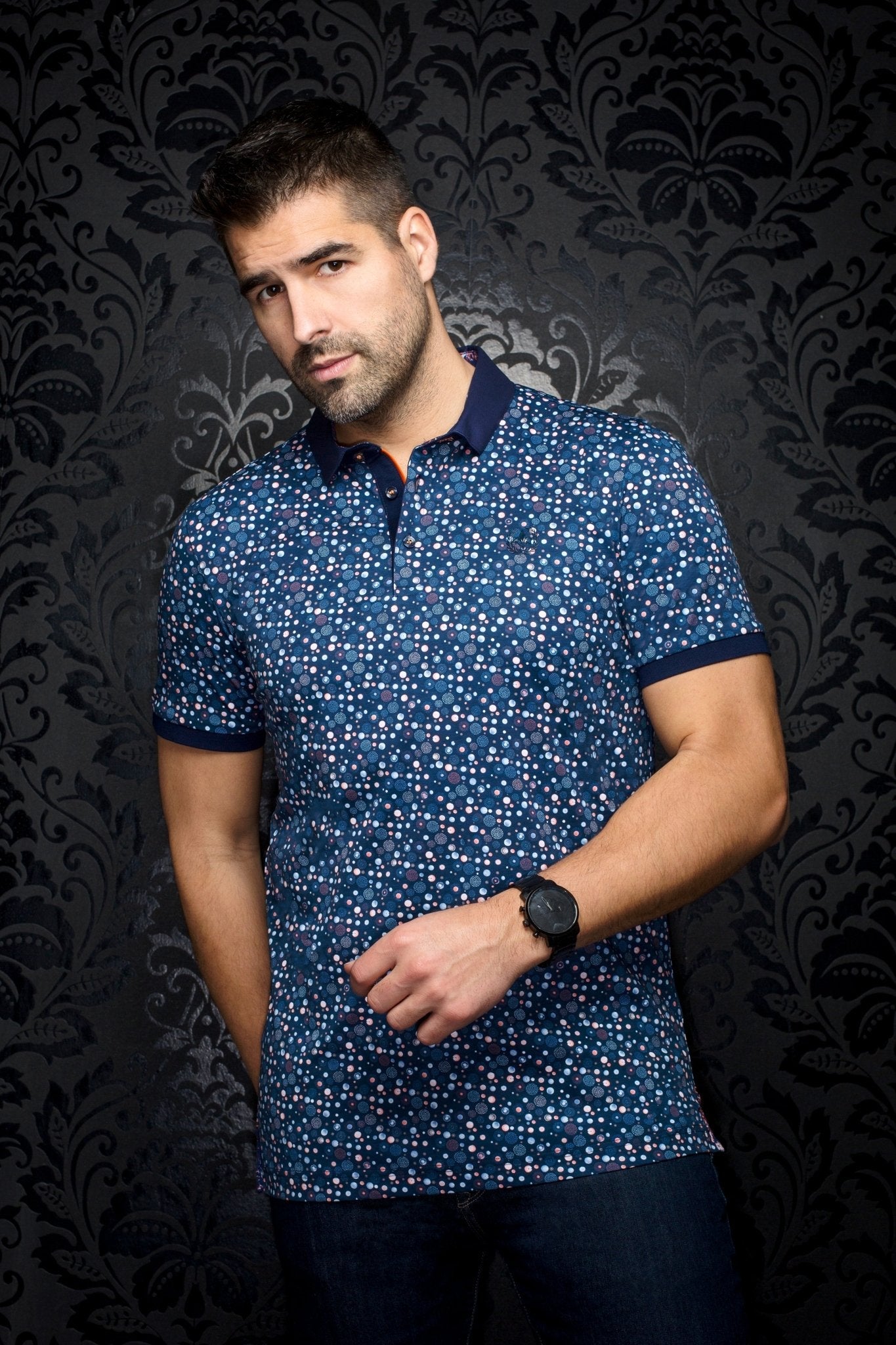 POLO | ADONIS, Navy Orange