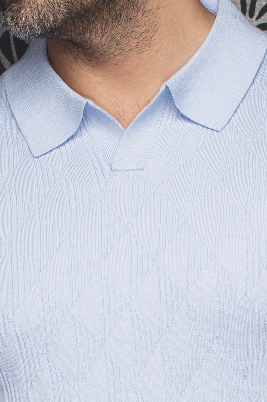 POLO TRICOT | LOWICK, Light Blue