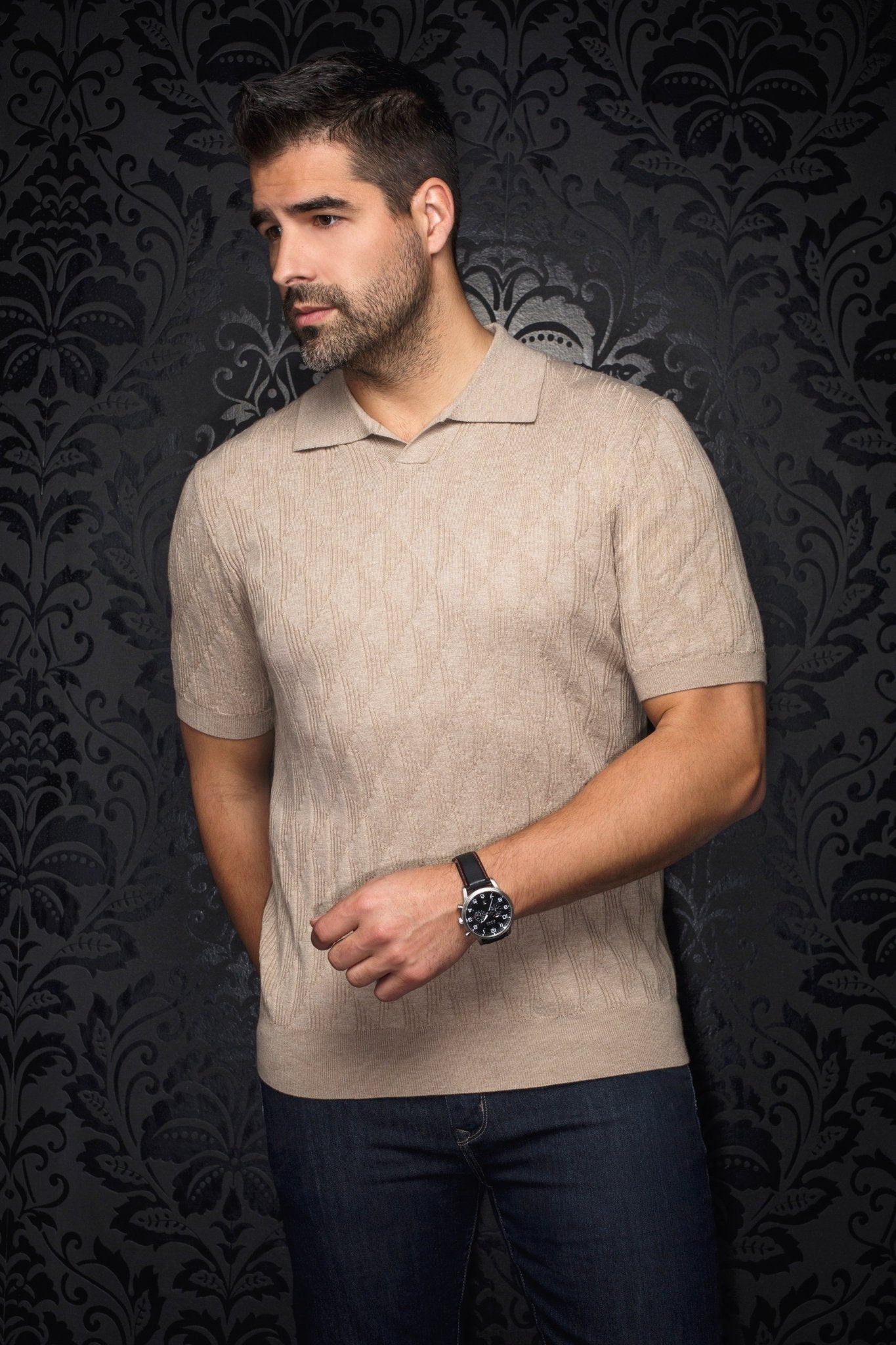 POLO TRICOT | LOWICK, Stone