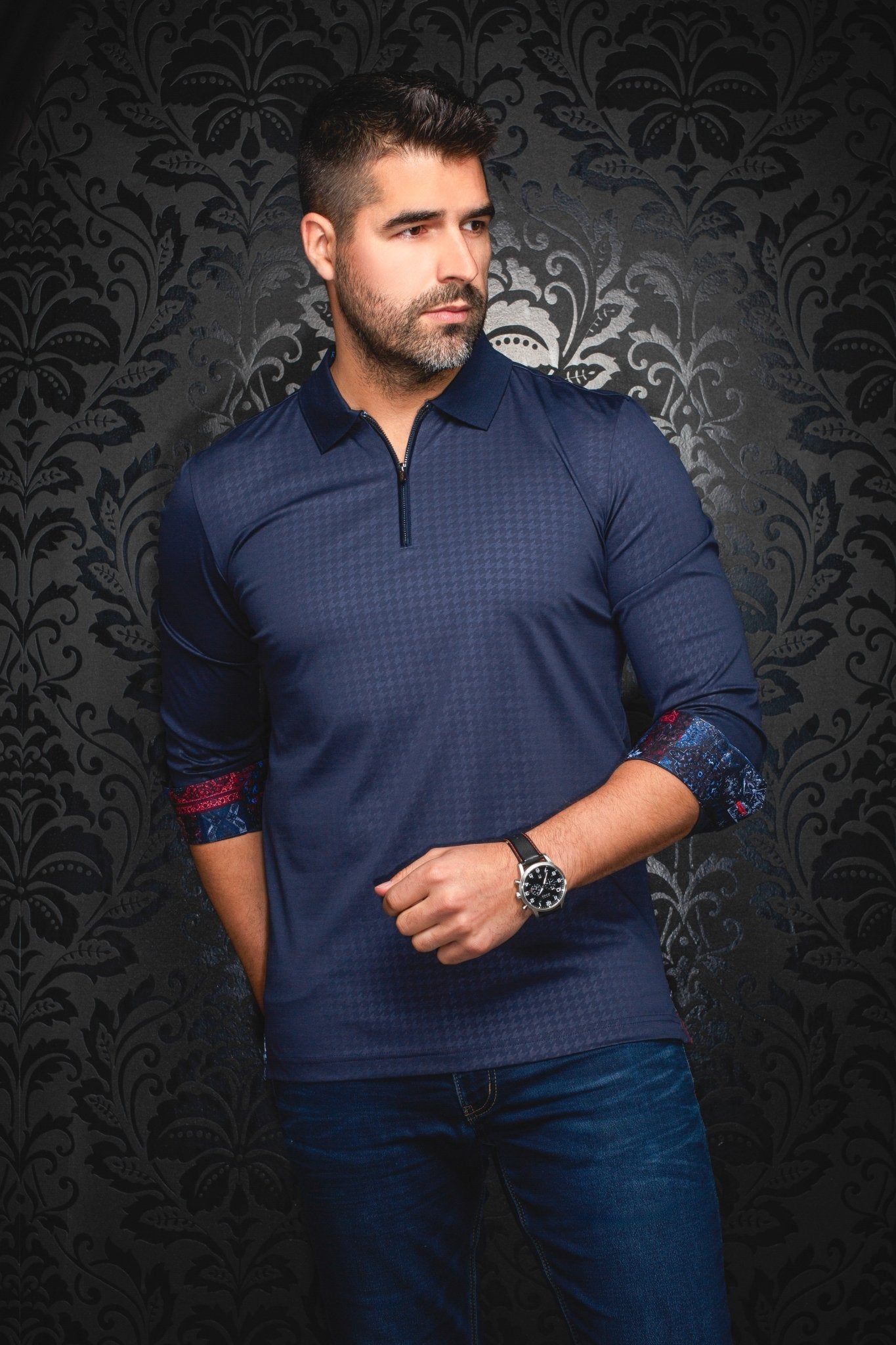 POLO MANCHES LONGUES | BENTLEY, Navy