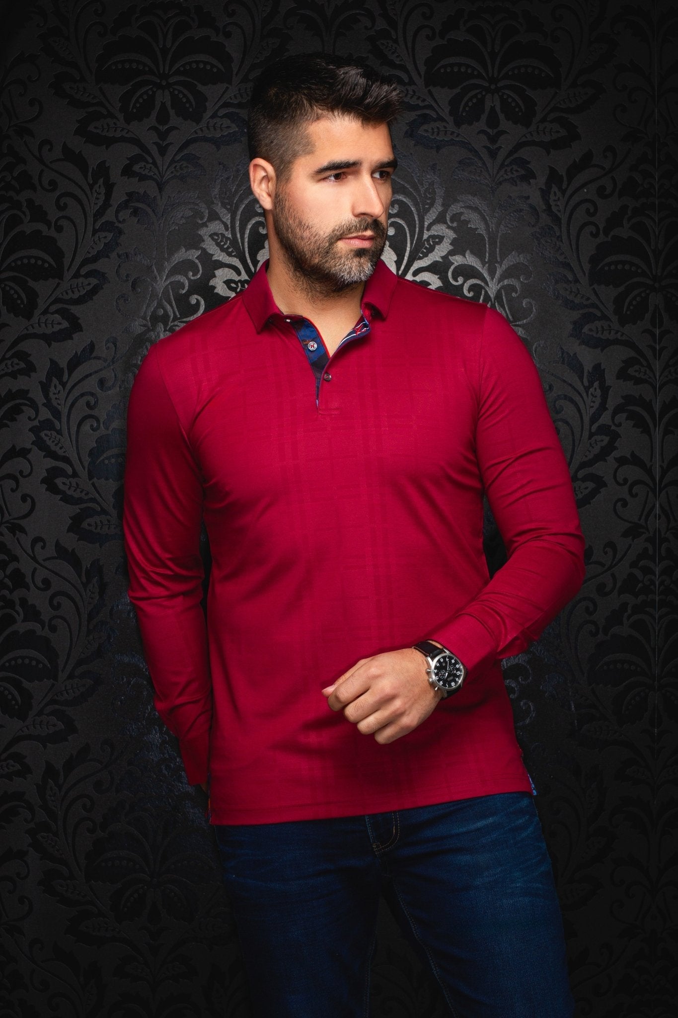 POLO MANCHES LONGUES | CHELSEA, Cabernet