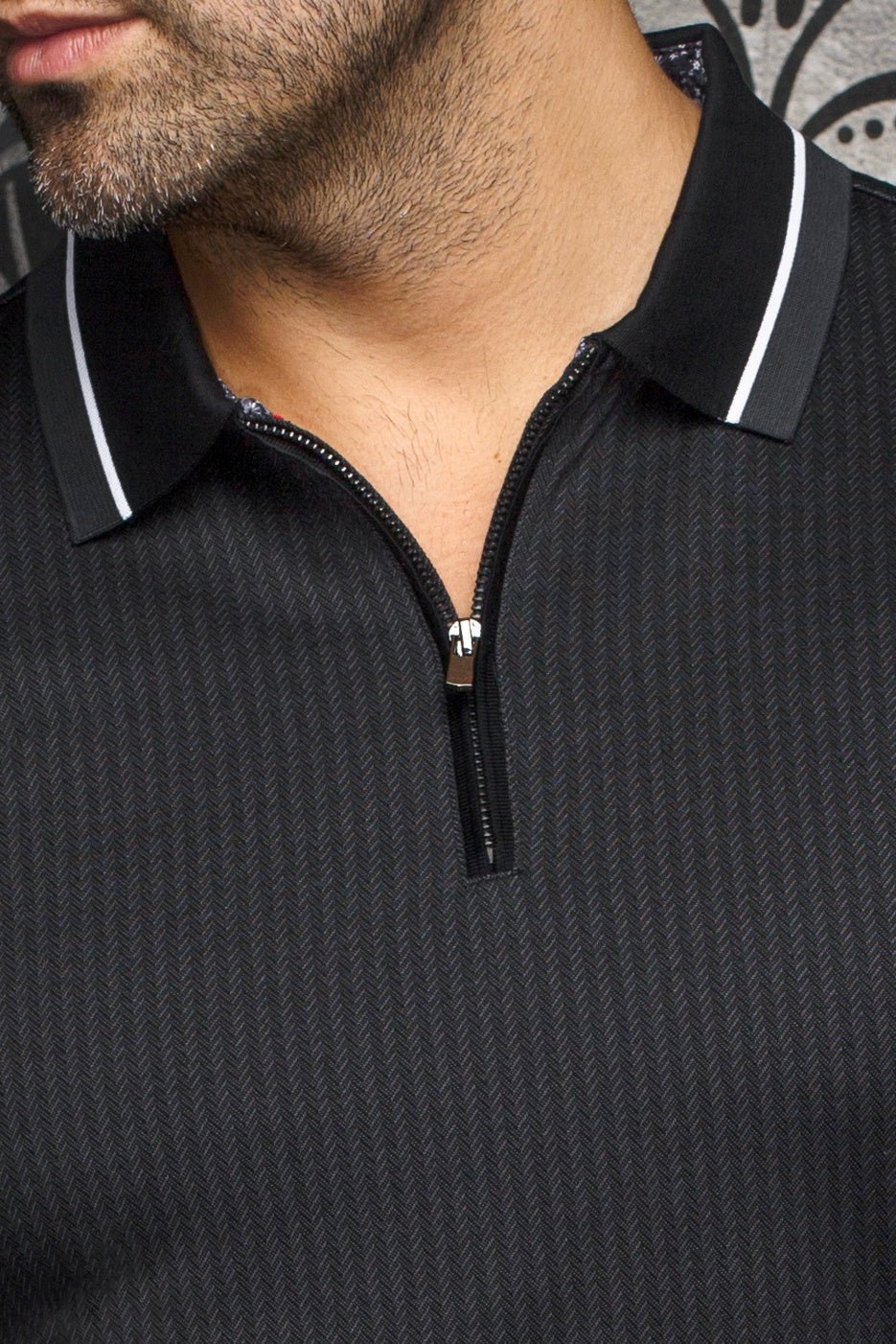POLO MANCHES LONGUES | FEDERICO, Black