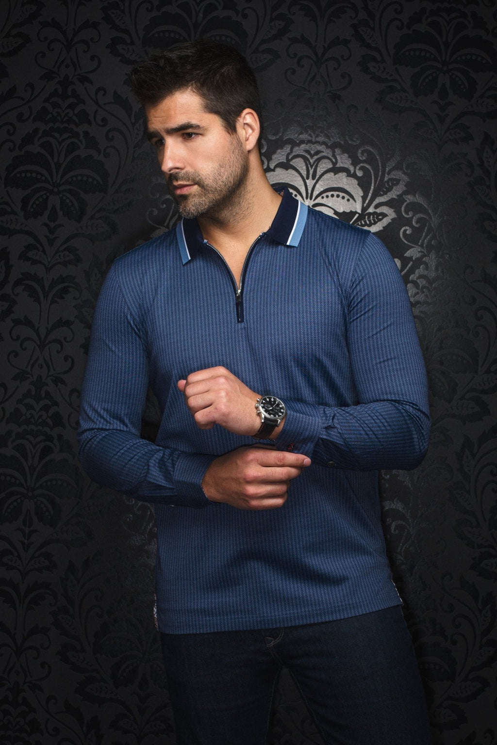 POLO MANCHES LONGUES | FEDERICO, Blue