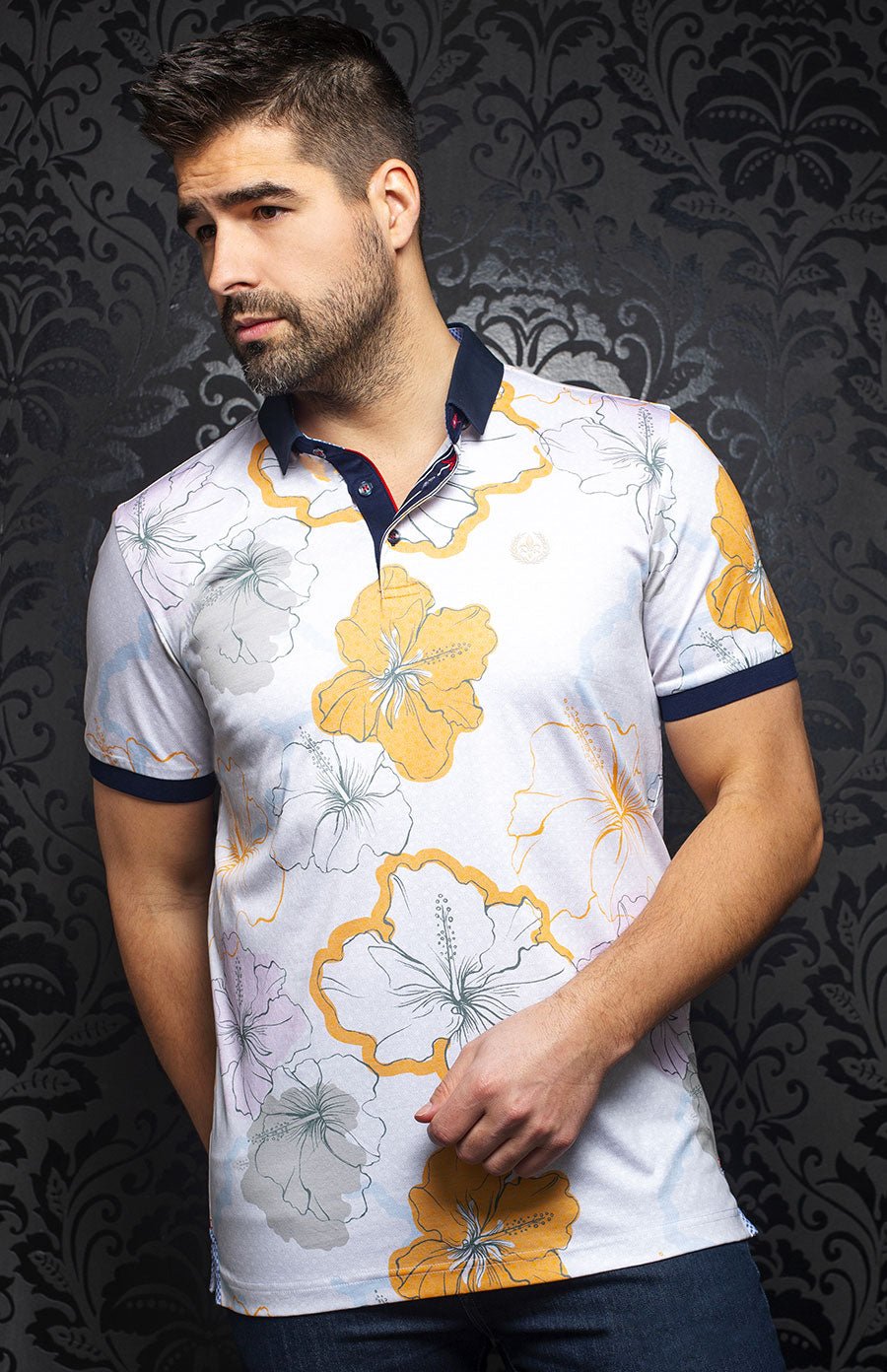 Polo | MOLOKAI, White / Orange