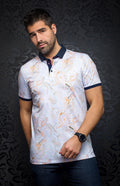 Polo - RIBERA, white orange