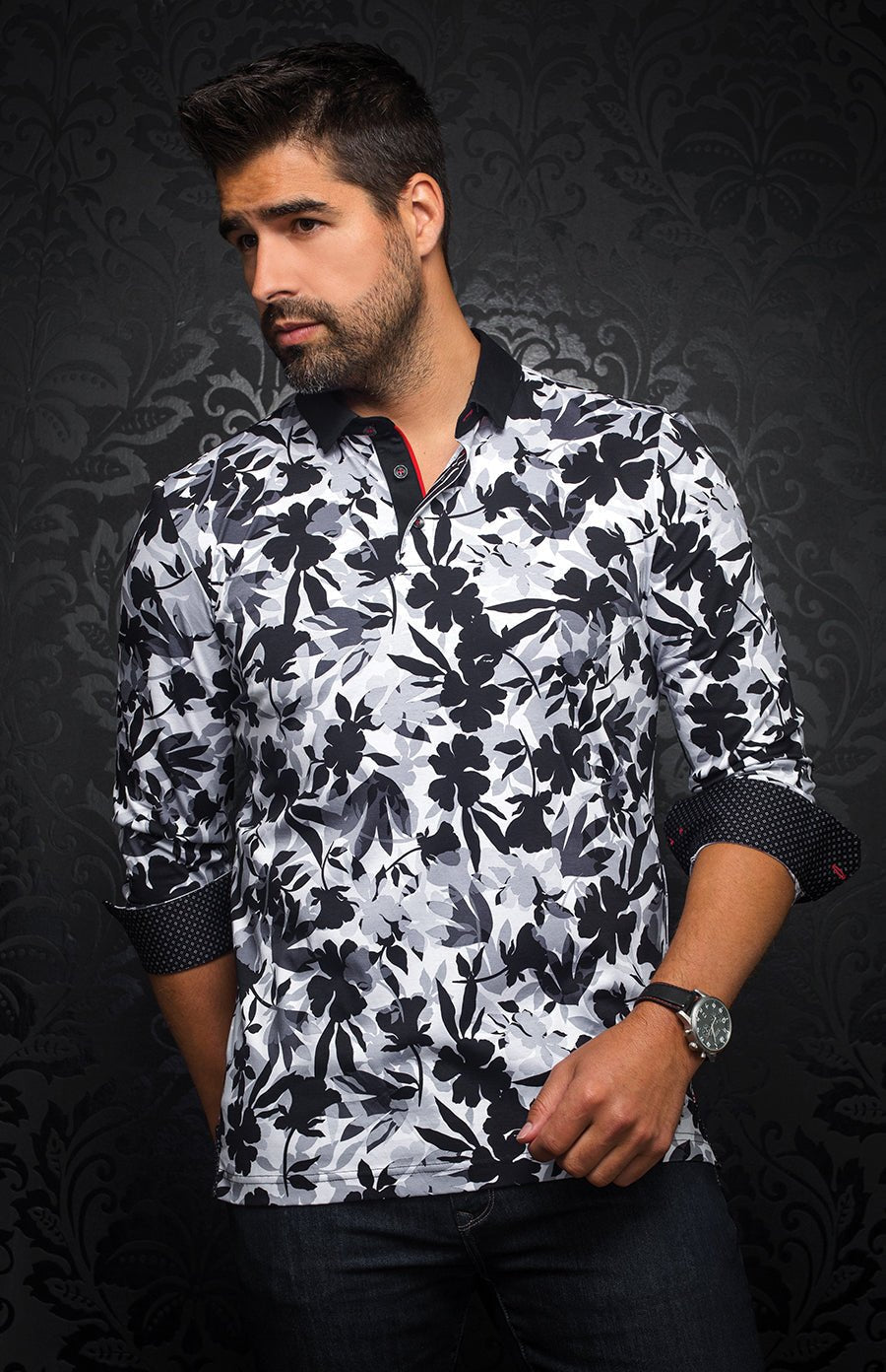 Polo | YAVARI, White / Black