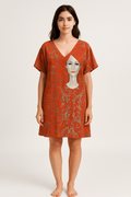 Robe Tunique Satinée no.386 - La Braderie de Mode Québécoise en Ligne