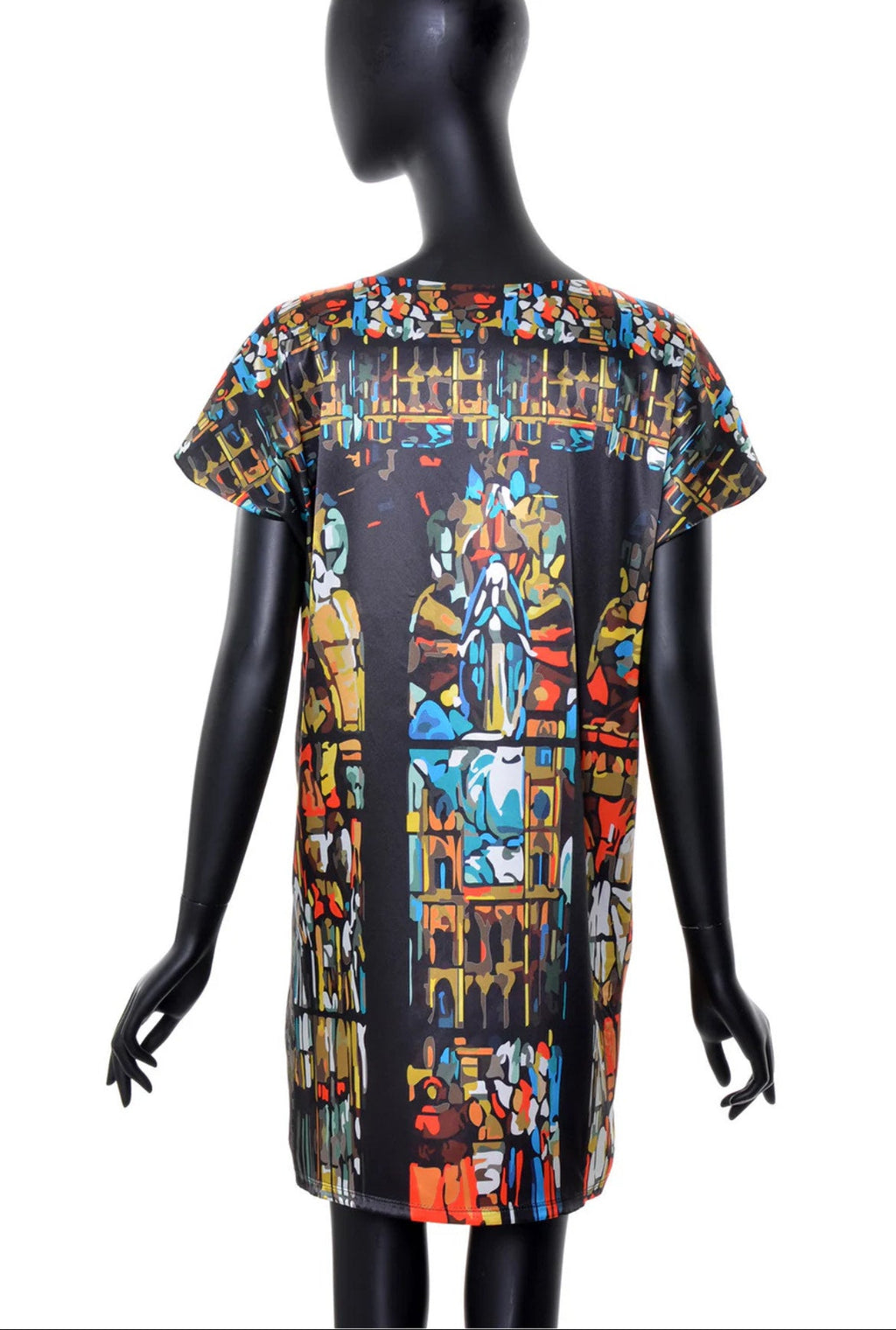 Robe│Tunique satinée no.364 - Notre Dame - La Braderie de Mode Québécoise en Ligne