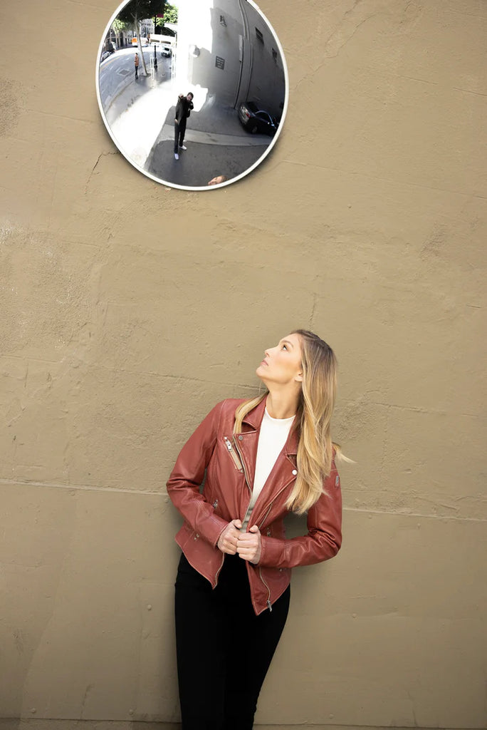 MANTEAU CUIR FEMME - SOFIA - MAURITIUS