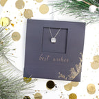 Solitaire Necklace – Stainless Steel with Sparkling CZ Pendant - La Braderie de Mode Québécoise en Ligne