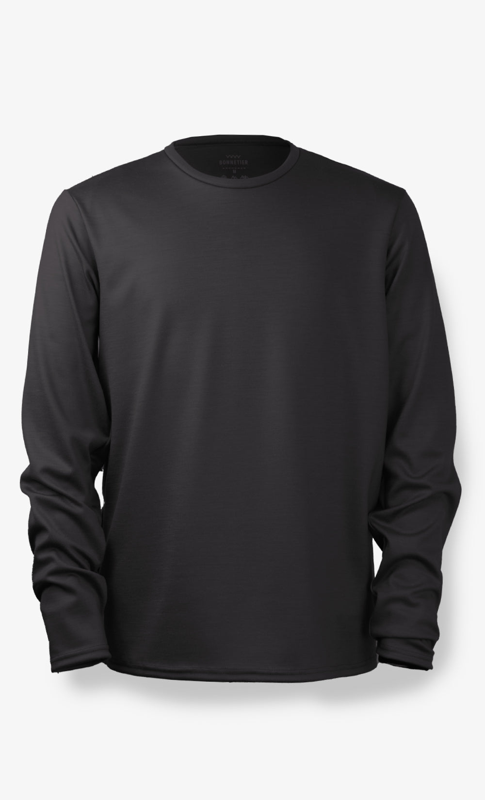 Manches Longues Mérinos Homme Techcrew Ultra Noir