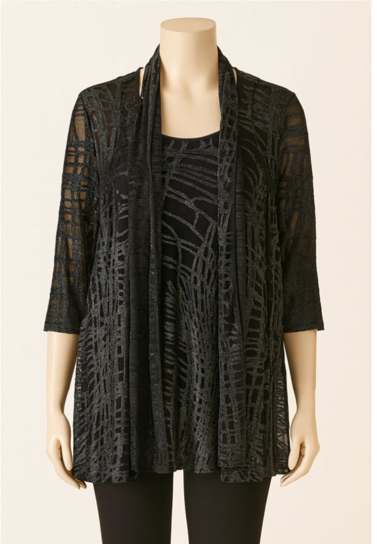 Tunique GLITZ par Luc Fontaine - La Braderie de Mode Québécoise en Ligne