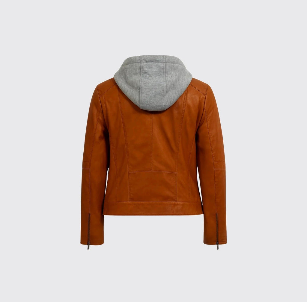 Veste en cuir - Style 30520 - Femme - La Braderie de Mode Québécoise en Ligne