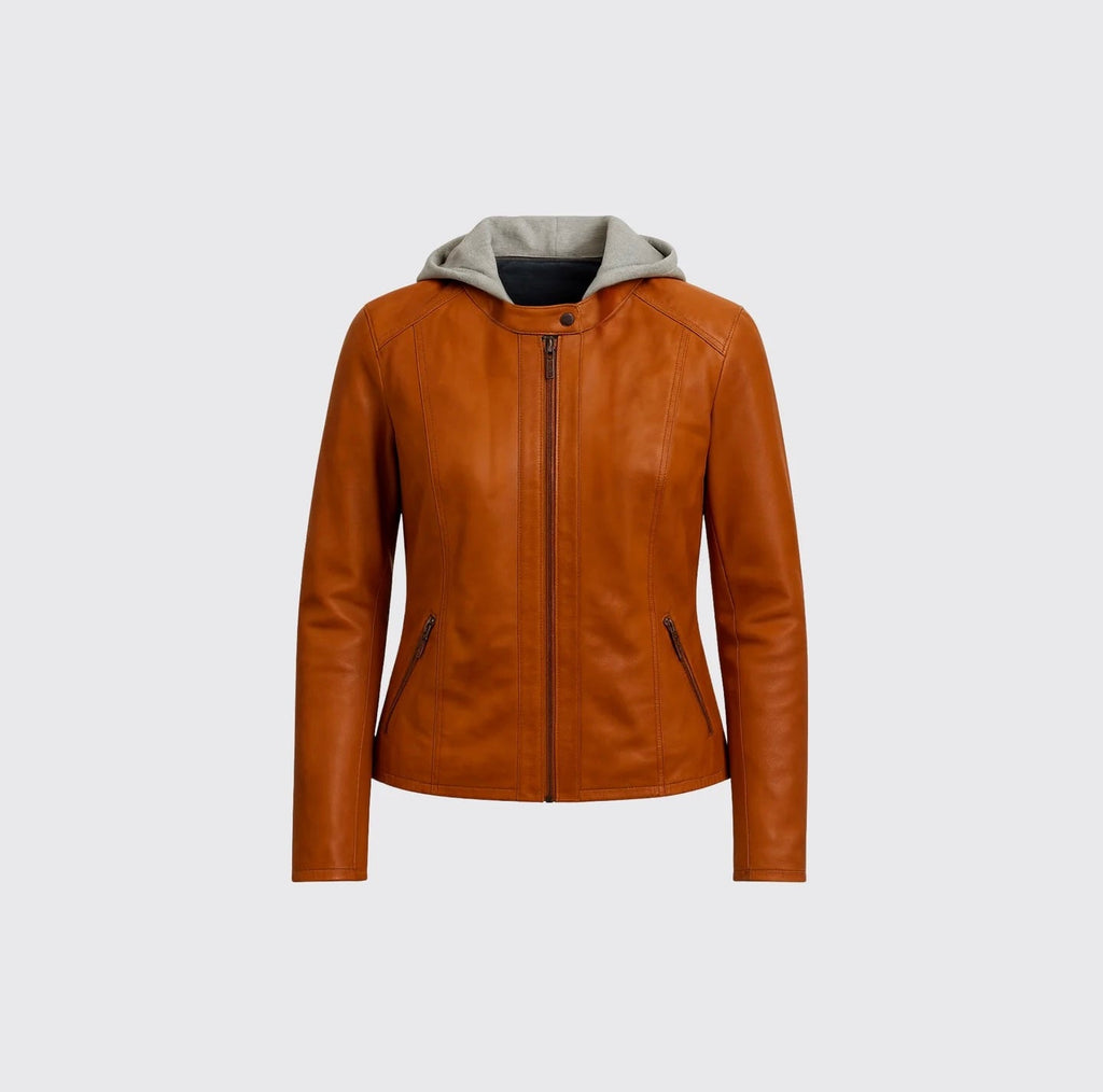 Veste en cuir - Style 30520 - Femme - La Braderie de Mode Québécoise en Ligne