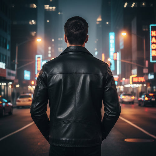 Veste en cuir - Style 40649 - Homme - La Braderie de Mode Québécoise en Ligne