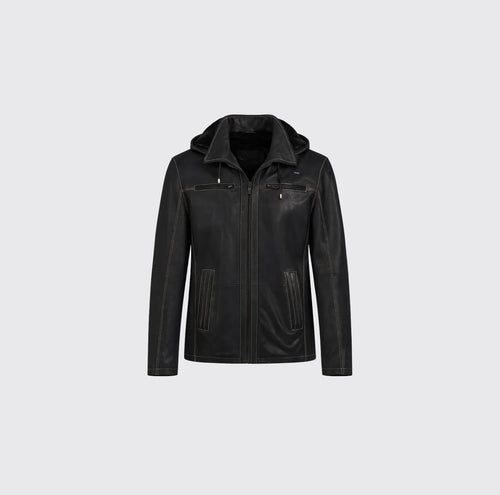 Veste en cuir - Style 40652 - Homme - La Braderie de Mode Québécoise en Ligne
