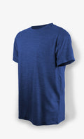 T-Shirt Mérinos Homme Bleu Chiné Ultra Léger