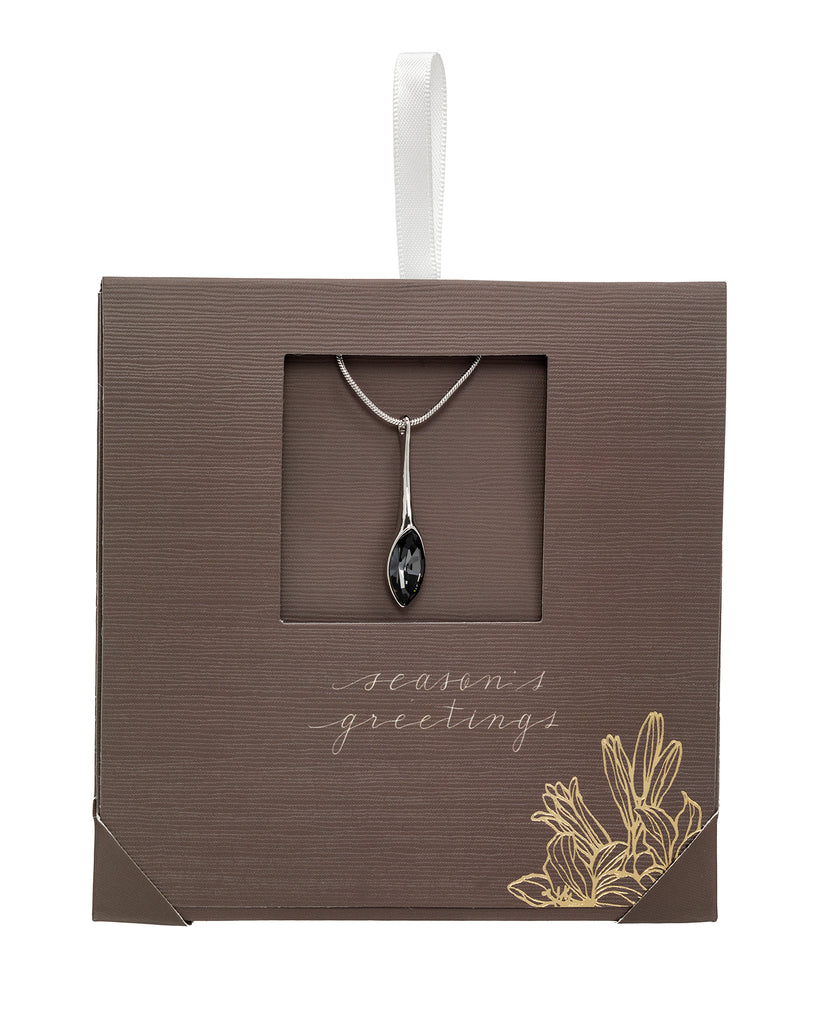 Silvernight Crystal Marquis Pendant Necklace - on Holiday Card