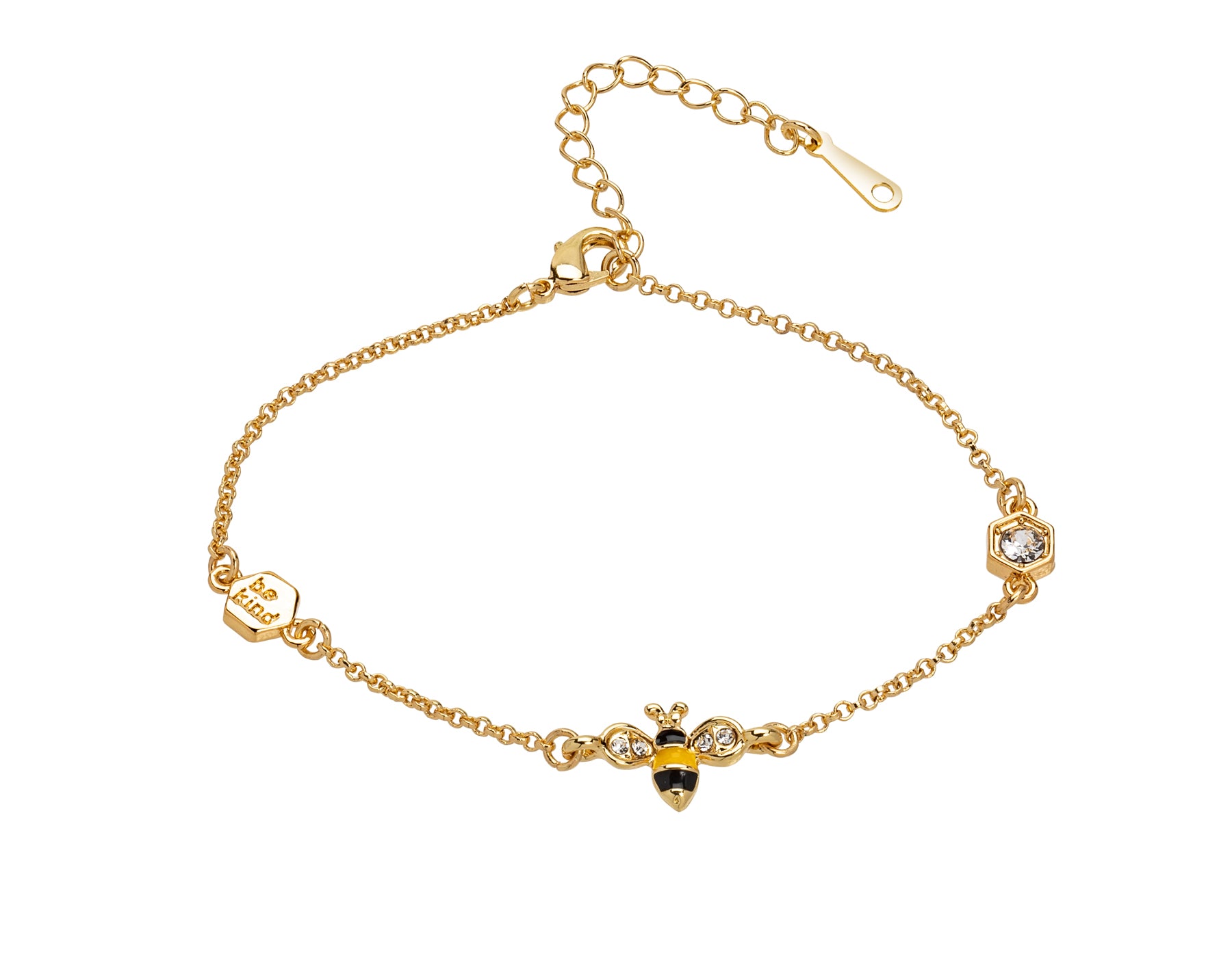 Bee Kind Swarovski Crystal Bracelet - on Holiday Card