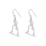Sterling Silver Dog & Cat Cut Out Drop Earrings par Ag Sterling