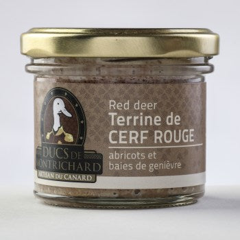 Terrine de Cerf rouge, abricot, baie de genièvre 86gr - Ducs de Montrichard