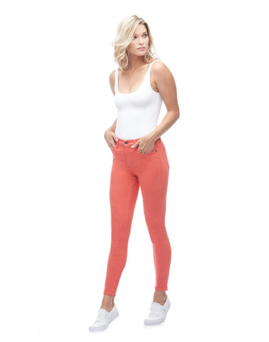 JEANS RACHEL COUPE ETROITE / BERRY - Yoga Jeans