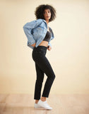 JEANS EMILY COUPE AJUSTEE TAILLE HAUTE / BLACK RAVEN - Yoga Jeans
