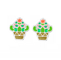 Cool Cactus Sterling Silver Stud Earrings