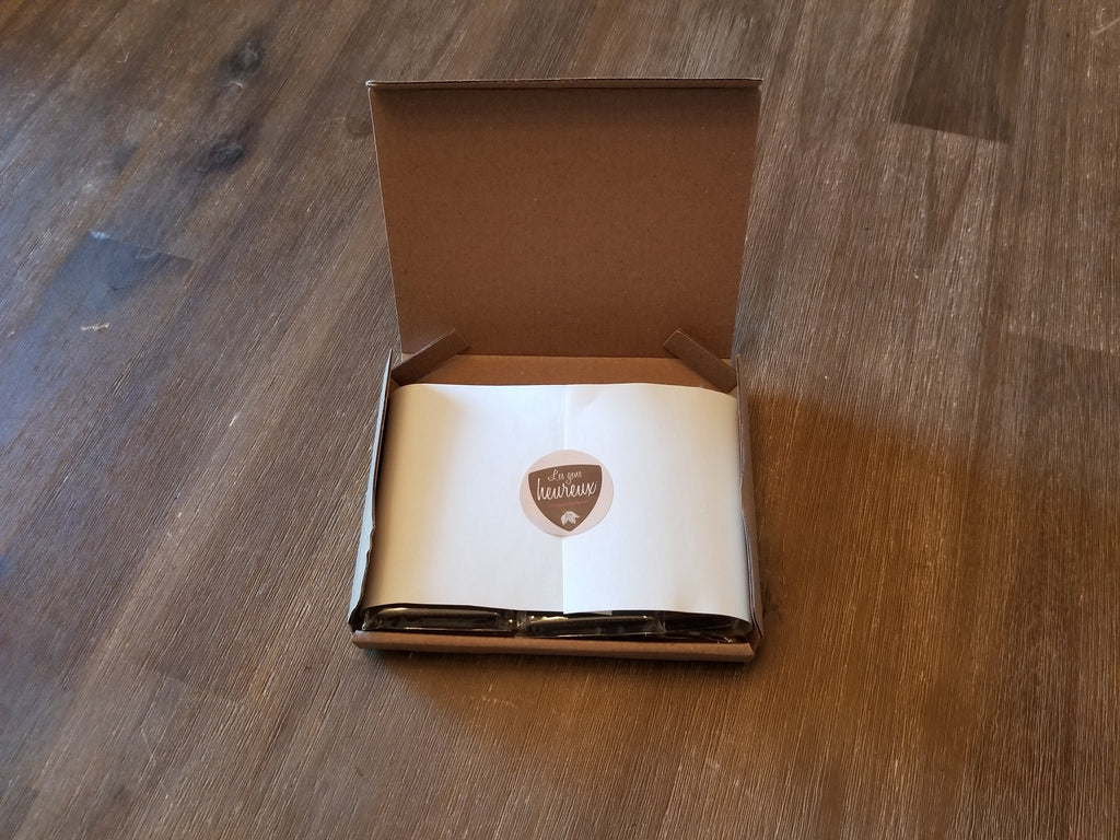 Choco-boîte 6 mini-tablettes par Les Gens heureux