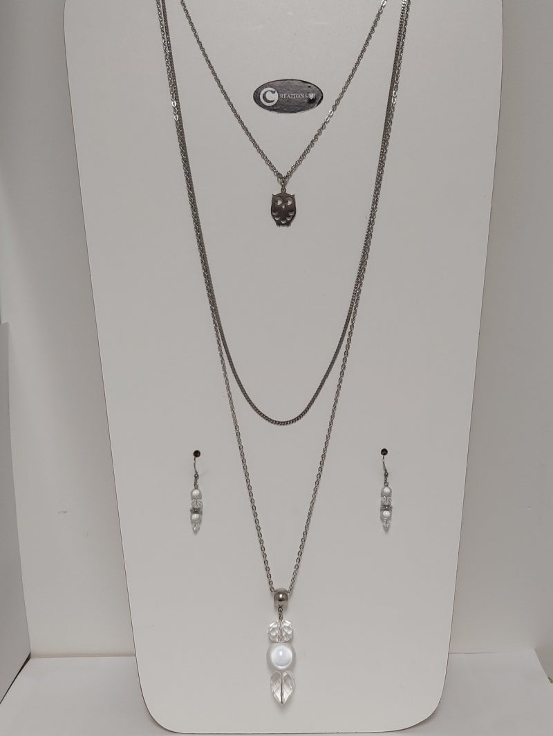 Collier long et b-oreille par Créations MJ