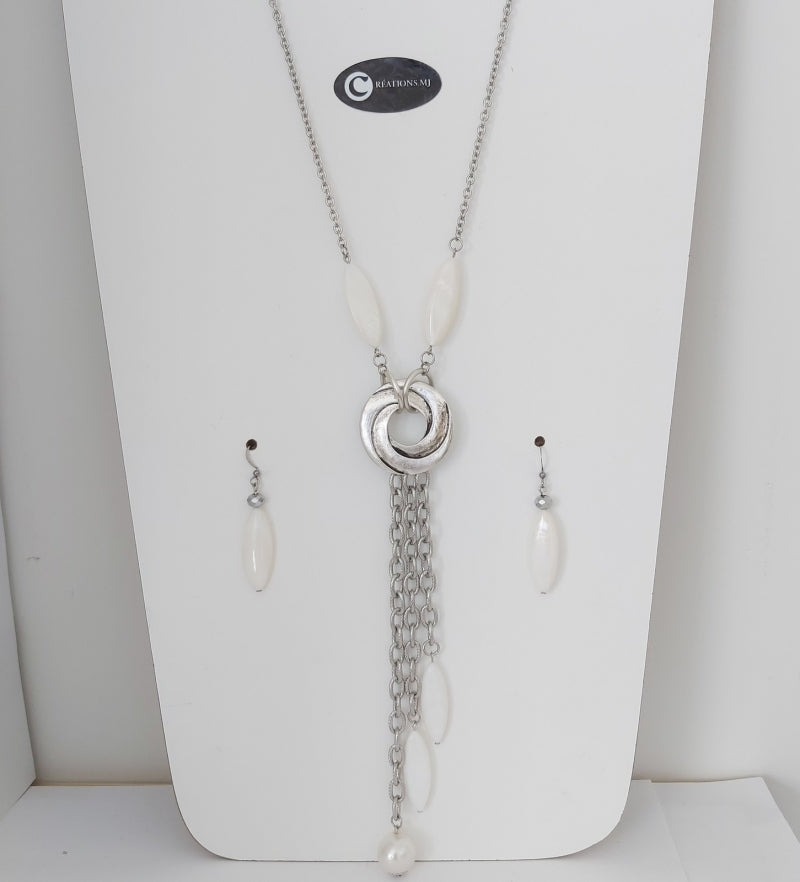 Collier long et b-oreille par Créations MJ
