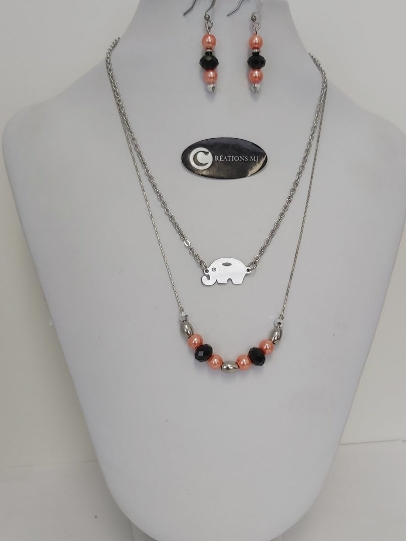 Collier court et b-oreille par Créations MJ