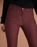 JEANS RACHEL COUPE ETROITE / BURGUNDY - Yoga Jeans