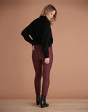 JEANS RACHEL COUPE ETROITE / BURGUNDY - Yoga Jeans