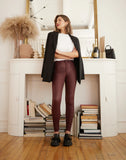 JEANS RACHEL COUPE ETROITE / BURGUNDY - Yoga Jeans