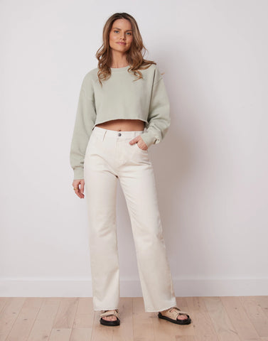 PANTALONS LILY COUPE TRES EVASEE / OFF-WHITE - Yoga Jeans